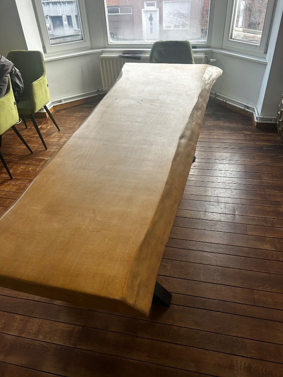 Image 1 of Handgemaakte eiken tafel