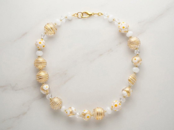 Image 1 of Collier « Fleur de Venise » – Verre de Murano et or