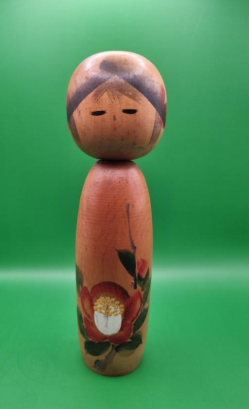 Vintage Kansubaki Kokeshi von Sato Kouson