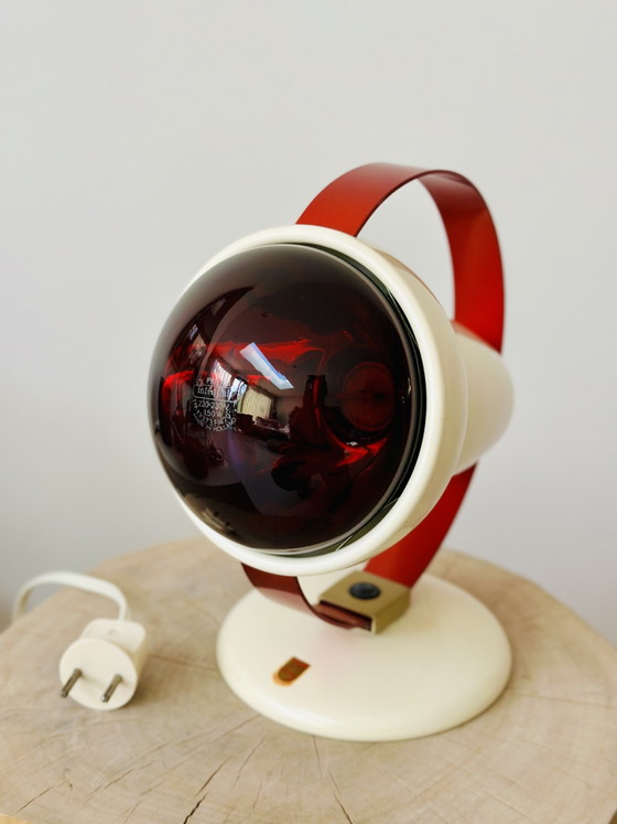 Image 1 of Philips Infrared Lamp Type 7529 – Space Age Design – 1960s – Original & Working