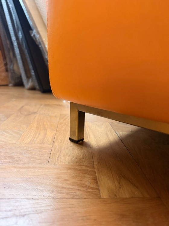 Sofá de diseño original Maximilian de cuero auténtico – 2 piezas – Sofás modulares (photo 3 of 5)