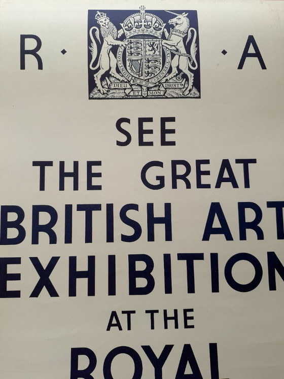 Image 1 of Grand art britannique, 1934 – Réimpression de l'affiche d'exposition, imprimée au Royaume-Uni