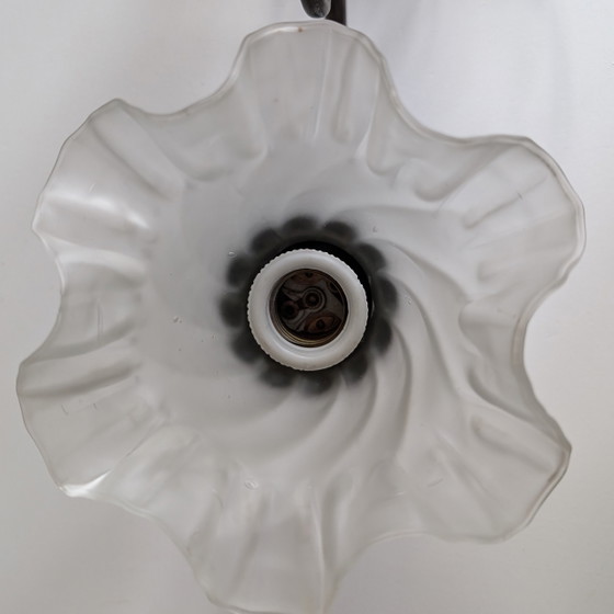 Image 1 of Romantic wall lamp with opaline glass lampshade