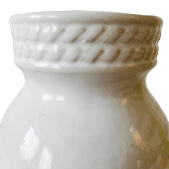 Image 1 of Vintage West Germany white vase Bay Keramik 1970's