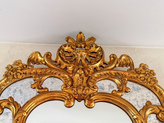 Image 1 of 1 Large Regency-style mirror