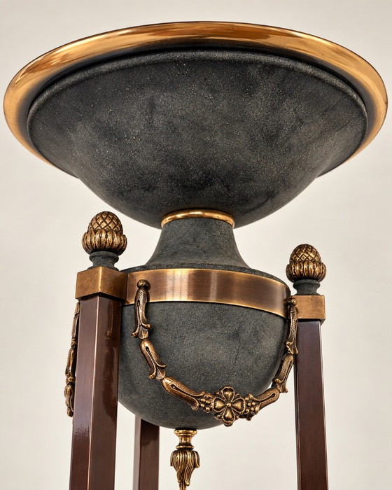 Large MARINER Spain Floor light – Bronze, Brass and Patina – Vintage (photo 2 of 6)