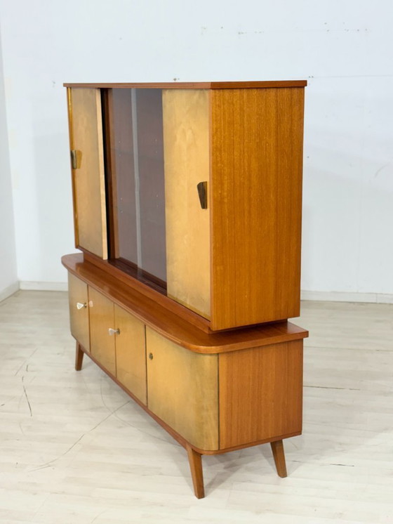 Image 1 of Beautiful vintage highboard / bar cabinet / sideboard / china cabinet