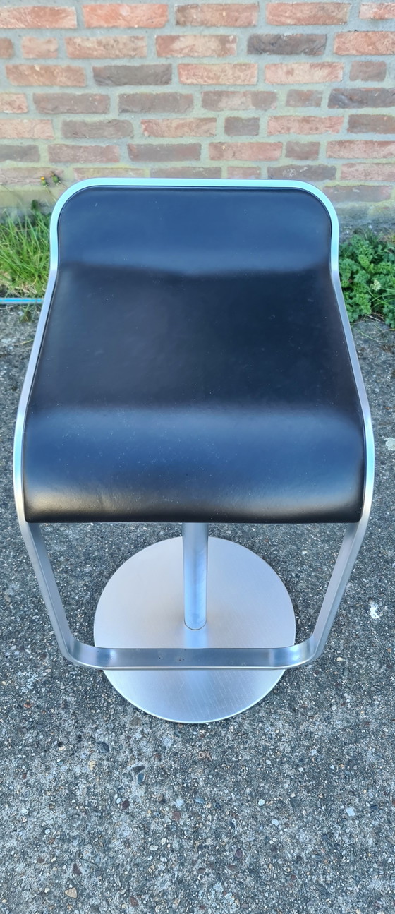 Lapalma Lem Barhocker Entworfen von Shin & Tomoko Azumi – Leather, Metal (photo 2 of 9)