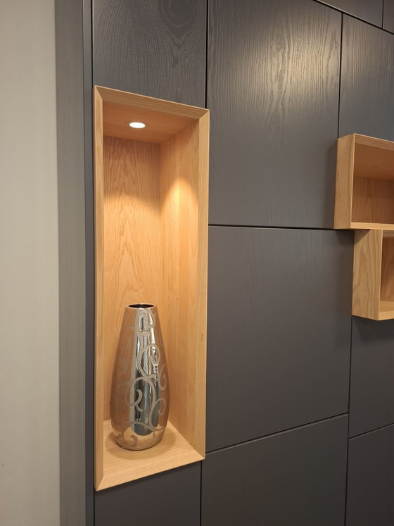 Wall cabinet with open compartments – Wood, Mdf (photo 5 of 5)