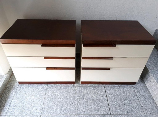 2 tables de nuit années 70