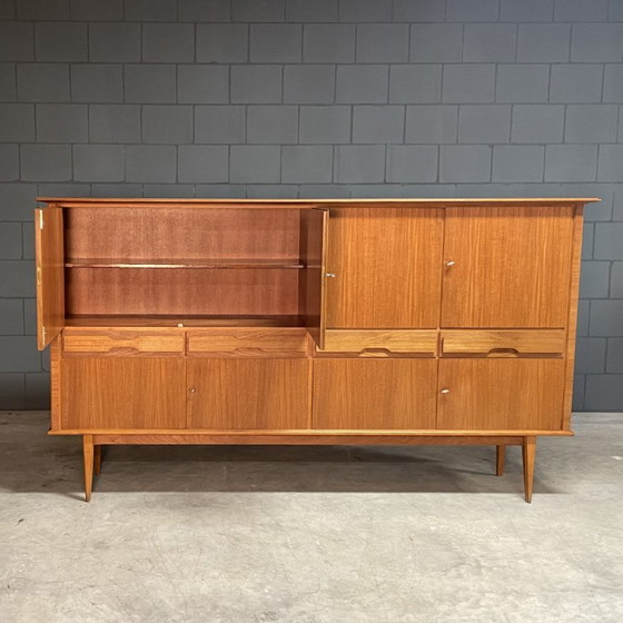 Image 1 of Credenza alta vintage in stile danese – teak – anni '60
