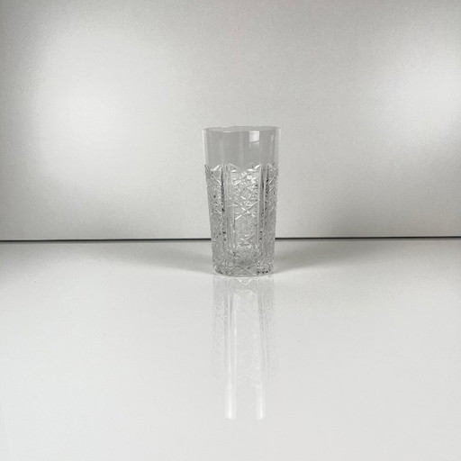 Set di 5 bicchieri highball in cristallo tagliato di Boemia, Repubblica Ceca