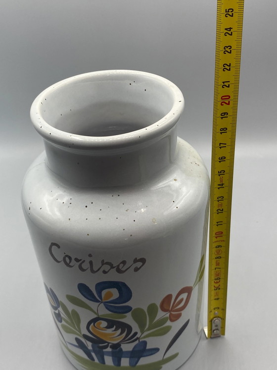 Pot Cerisier Faïence Gabriel Fourmaintraux – Desvres – Objets déco, Modern (photo 8 of 8)