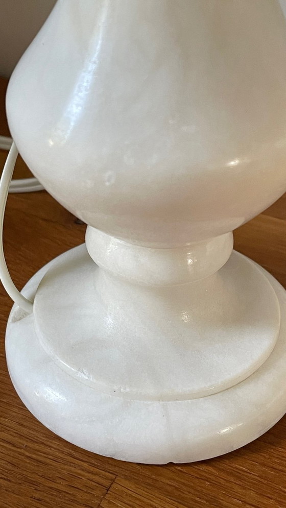 Image 1 of Pair of Vintage Alabaster Lamps