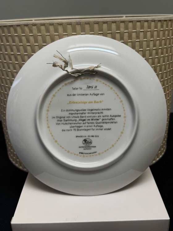 Image 1 of 🐦 „Vögel im Winter“ | Handbemalte Porzellanteller für Sammler | Hutschenreuther | Limitierte Auflage | Neuwertiger Zustand