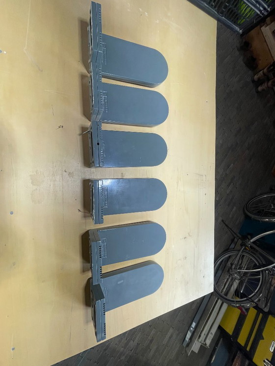 Image 1 of 6x Aplique de pared Ing. Castaldi BIL – diseño industrial – convertido a LED