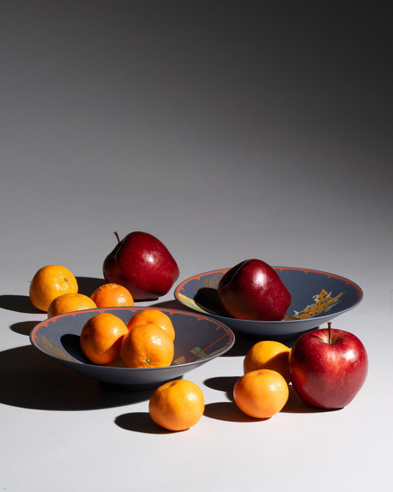 Image 1 of Duo „Liguria“ Gilbert Portanier Rosenthal Künstler Porzellanschale Servierteller