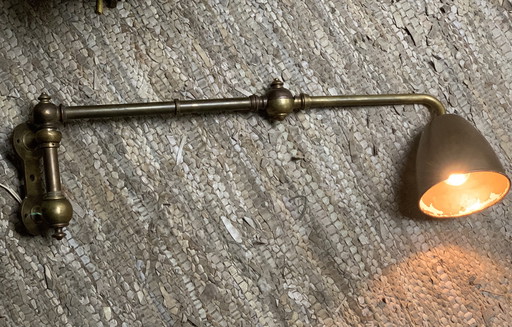 Lampe de navire allemande des années 1940 en forme de ciseaux, 70 cm