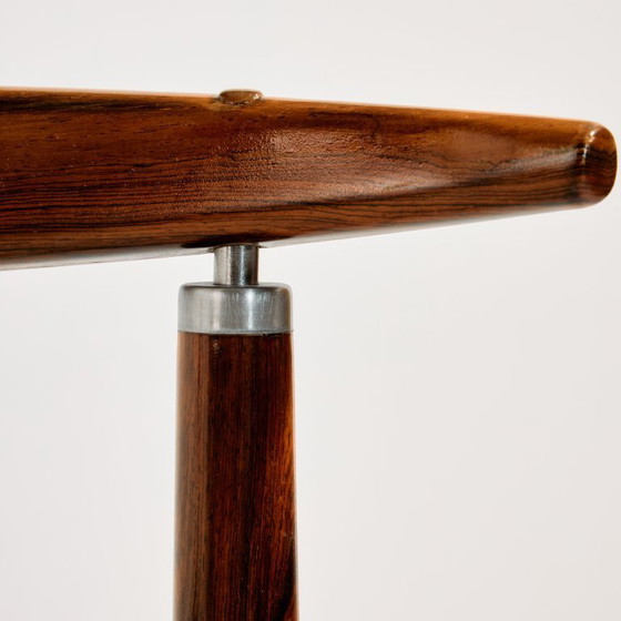 Image 1 of MK11517 Gerestaureerde palissanderhouten Model 465 eetkamerstoel van Helge Sibast en Børge Rammerskov voor Sibast, set van 6