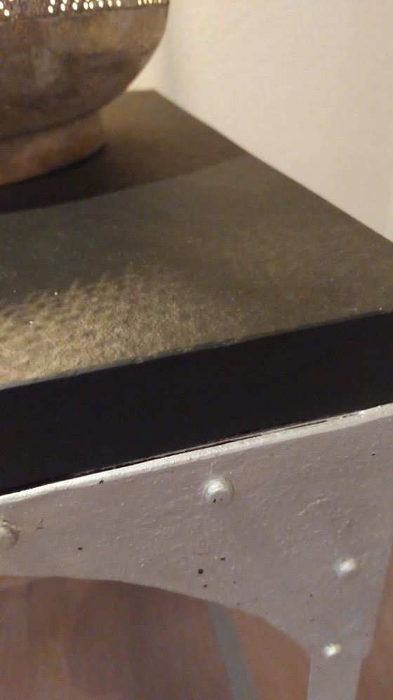 Image 1 of Industrial Vintage Side Table with Character!