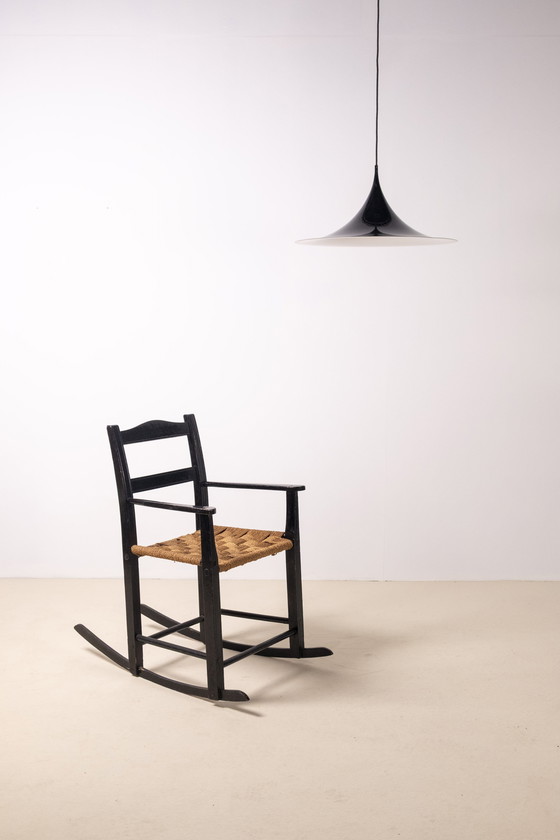 Image 1 of Schommelstoel begin 20e eeuw uit Denemarken