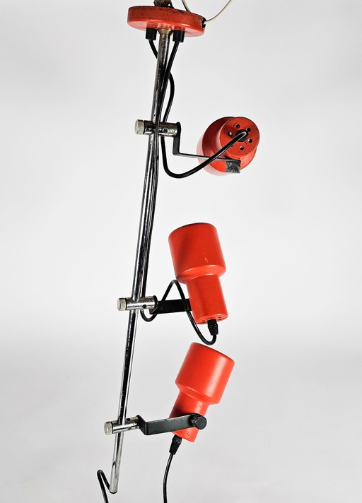 Philips - Space Age - plafondspot - oranje - metaal - 3e kwart 20e eeuw