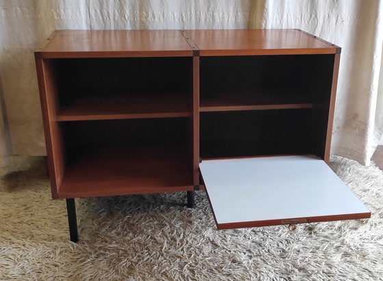 Image 1 of Enfilade moderniste en teck par ARP pour Minvielle - années 50/60