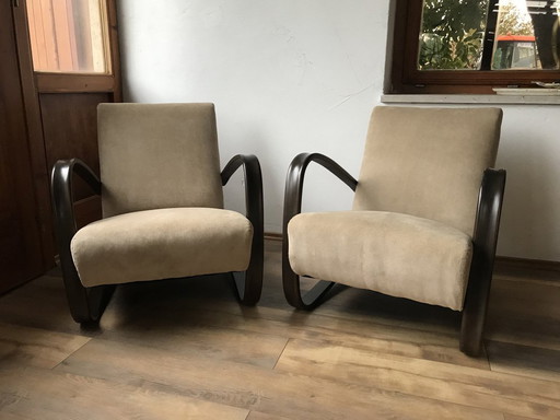 Set de Sillones H 269 de Jindrich Halabala, años 30