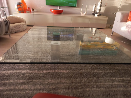 Glass table Abel 140x140cm