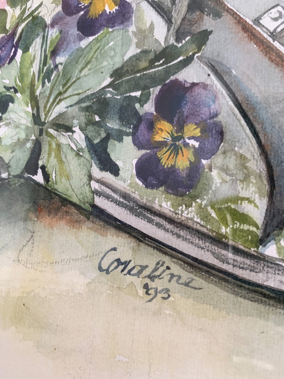 Image 1 of Acquerello dipinto di fiori selvatici Coraline Bäcker