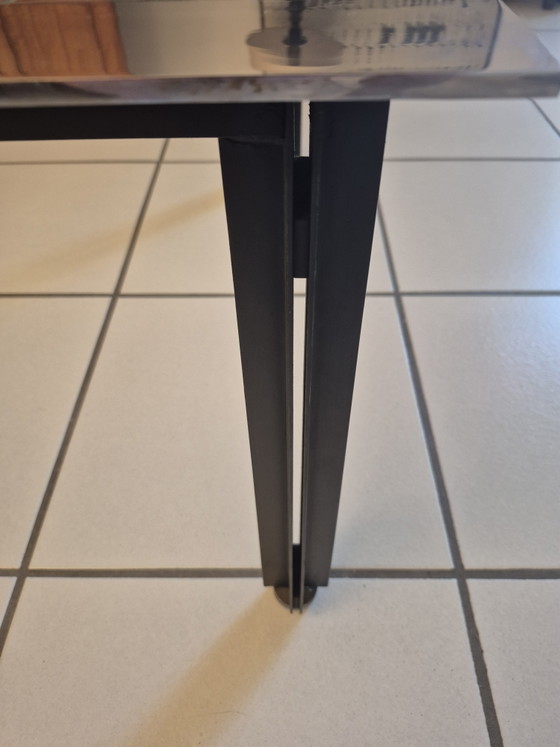 Vintage Salontafel – Glaskunst, Metal, Glass (photo 3 of 5)