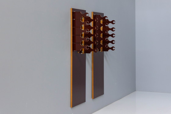 Image 1 of Appendiabiti con specchio 'Scorpion' di Anonima Design per Bonetto, Italia, anni '70