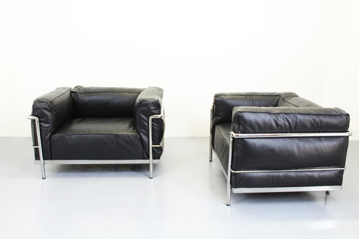 Lc3 Le Corbusier, Cassina, Charlotte Perriand Sillas De Cuero