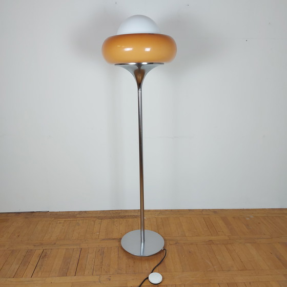 Image 1 of Harvey Guzzini "Tulip" Floor Lamp for Meblo Italy 1960s