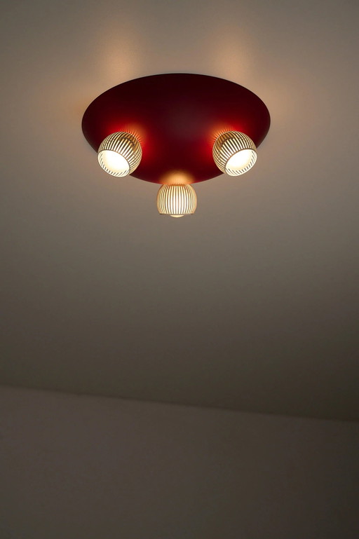 Space Age Flush Mount Ceiling Light
