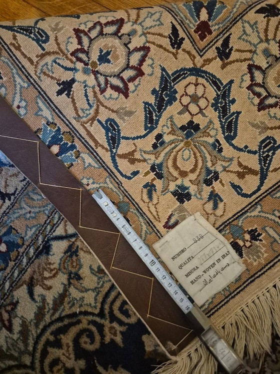 Tappeto persiano Nain con seta 287 × 173 cm con certificato – Tappeti, Lana (photo 3 of 5)