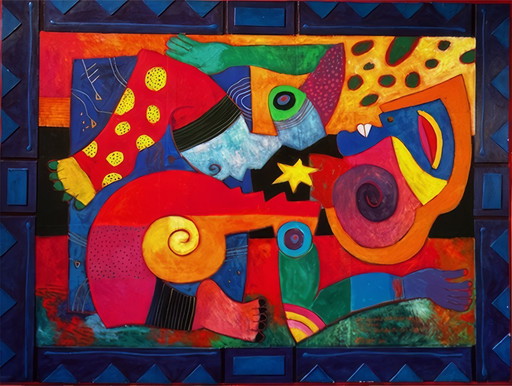 Origineel Schilderij Clemens Briels: "You Carved Out Your Name in My Heart I Was Touched to the Core" (2004) - Met Certificaat!