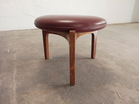 Image 1 of Sven Ellekaer for Christian Linneberg Danish tripod leather stool 