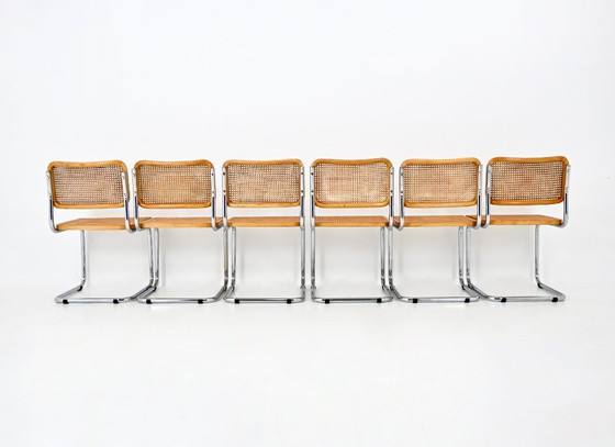 Image 1 of Dining Chairs Style B32 By Marcel Breuer, set of 6