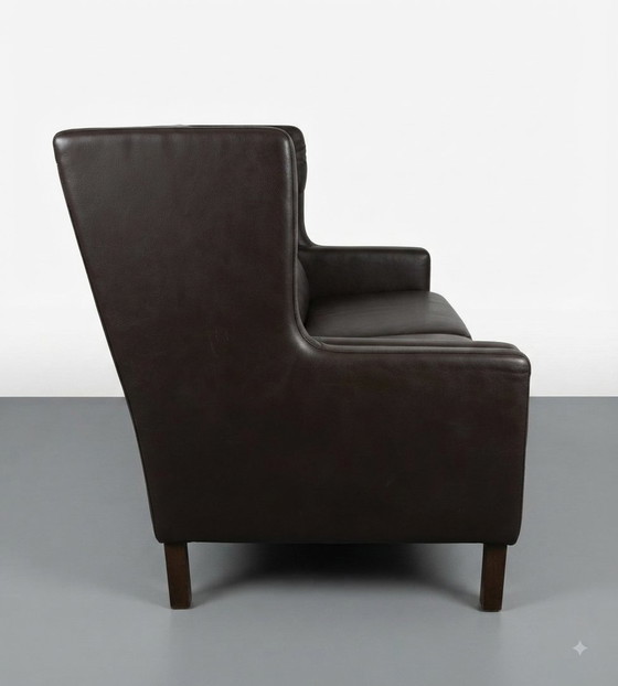 Sofá Børge Mogensen - Modelo Coupé 2292 – Fredericia, Sofás de 2 plazas, Leather, Wood (photo 4 of 9)