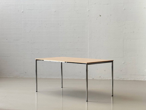 Tavolo con piano effetto rovere di Sedorama, Svizzera, anni '90