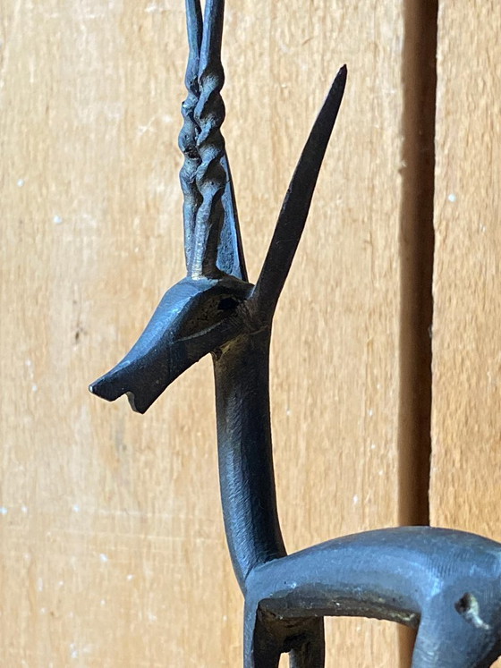 Statuetta di antilope vintage in ottone – Oggetti decorativi (photo 5 of 13)