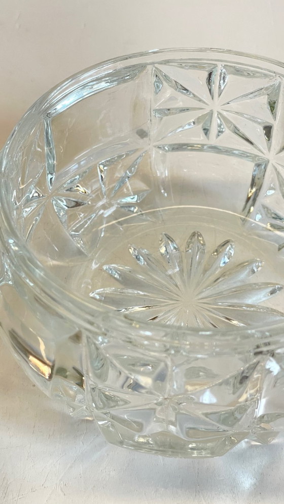 Image 1 of SUCRIER à Pince CRISTAL Vintage