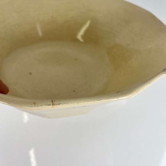 Saladier Sarreguemines motif fleur, première moitié du XXe siècle – Vaisselle, Ceramic (photo 7 of 9)