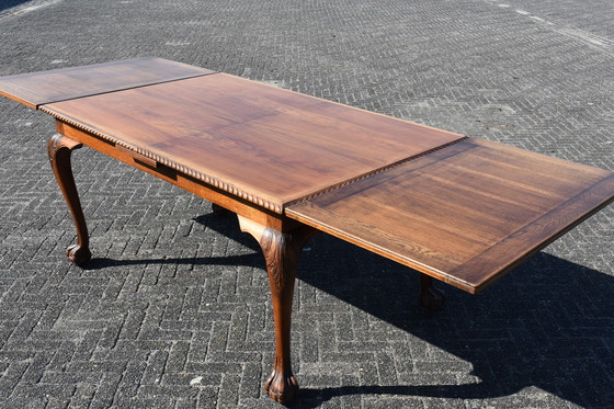 Image 1 of Magnifique table/bureau extensible en bois massif