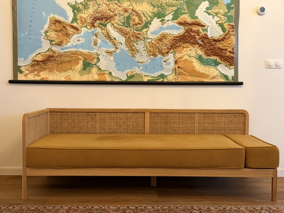 La Redoute Intérieurs Scillia Daybed | Essen, Rotan & Okergeel – Rattan, Textile (photo 8 of 8)