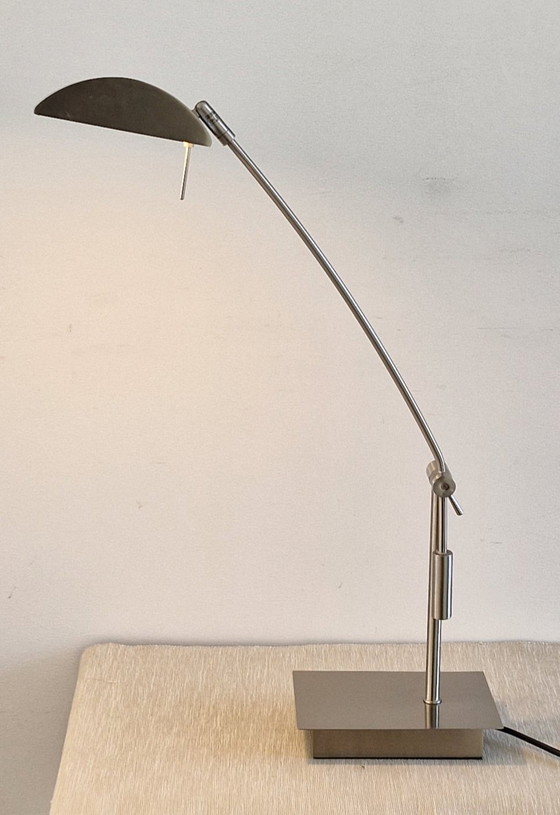 Image 1 of Table/Desk Lamp Geos by Lucide Belgium - Matte Chrome