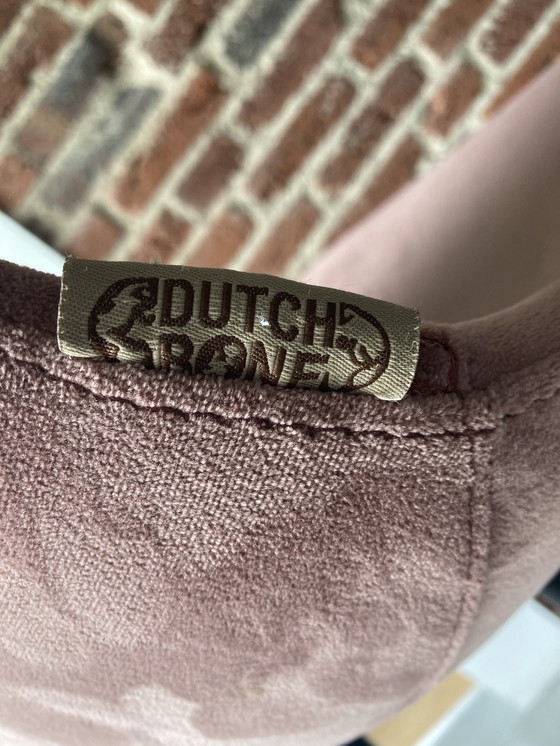 Image 1 of Dutchbone Tabouret de bar Franky en velours rose, haut