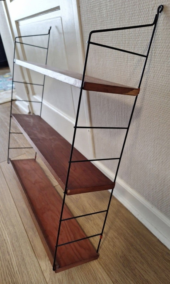 Teak Wandrek Jaren 60 – Metal, Wood (photo 5 of 11)