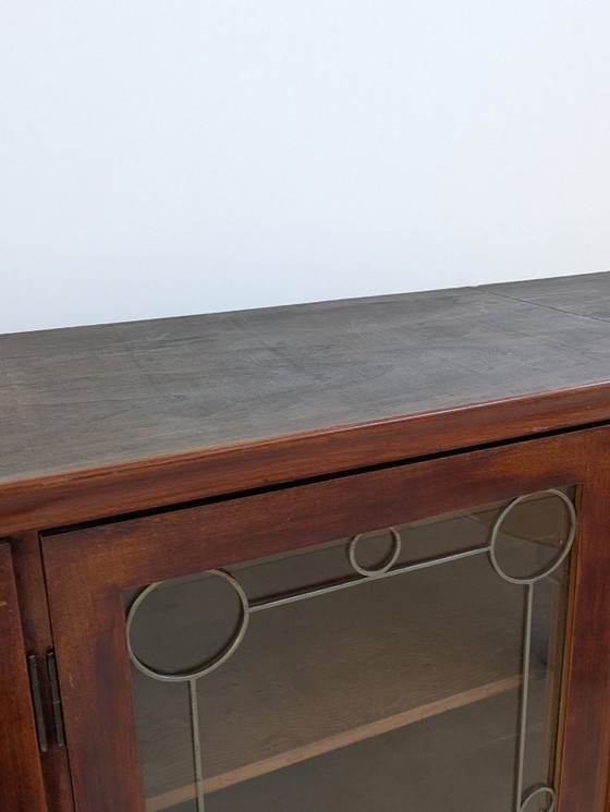 Image 1 of Vitrine - Hout, Messing, Glas